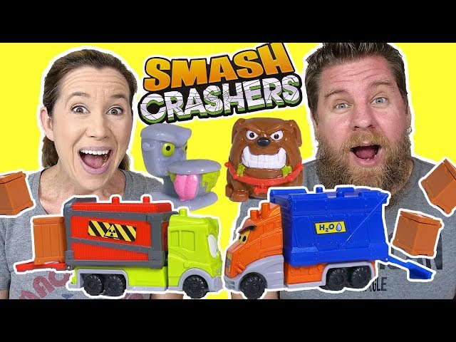 NEW Smash Crashers Series 1 Crashing Trucks & Collectibles Review 