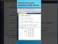 How to use COUNT function in Microsoft SQL Server | COUNT() function #shorts #sqlserver #sqlcommands