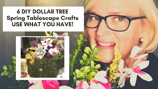 6 DIY DOLLAR TREE Spring Tablescape Crafts \/ Use What You Have \/ Mother’s Day Brunch