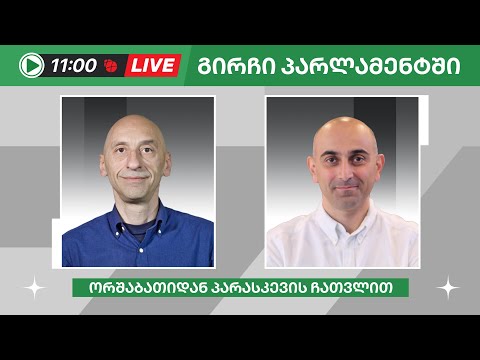 ვახო მეგრელიშვილი და სანდრო რაქვიაშვილი ▶️ \"გირჩი პარლამენტში” LIVE 🔴 20/05/2024