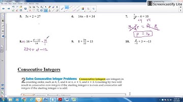 2.3 Solving multi-step equations