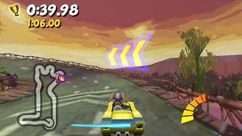 Crash Tag Team Racing Gameplay (fast lap)