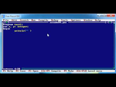 Free pascal #1 урок