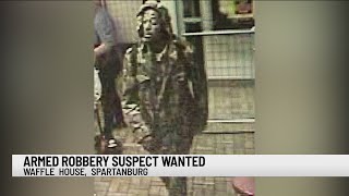 Police search for suspect after armed robbery at Waffle House in Spartanburg