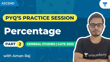 Percentage - 2 | PYQ’s PRACTICE SESSION | GS | Aman Raj