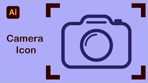 How To Create Camera Icon In Adobe Illustrator | Vector Icon |
