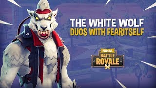 The White Wolf!! Fortnite Battle Royale Gameplay - Ninja & FearItSelf