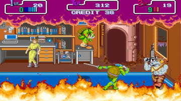 Teenage Mutant Ninja Turtles (Arcade) 2 Player co-op Playthrough