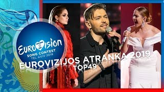 Eurovision 2019 Lithuania [Eurovizijos Atranka] - MY TOP49 | All Songs