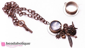 How to Create a Shadow Box Pendant with Nunn Design Resin by Becky Nunn