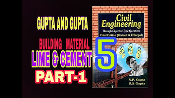 #5 Building Material gupta and gupta LIME & CEMENT. PART-1.. TECHNICAL G SINGH