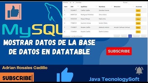 ¿Cómo mostrar la data de mi base de datos en un DATATABLE ? || DATA TABLE CON MYSQL Y PHP