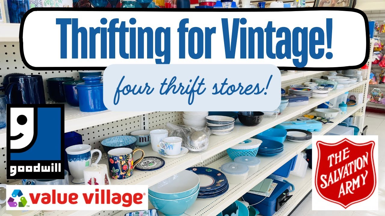 I found amazing vintage this July! | THRIFT STORE SHOPPING FOR HOME DECOR | Value Village, Goodwill