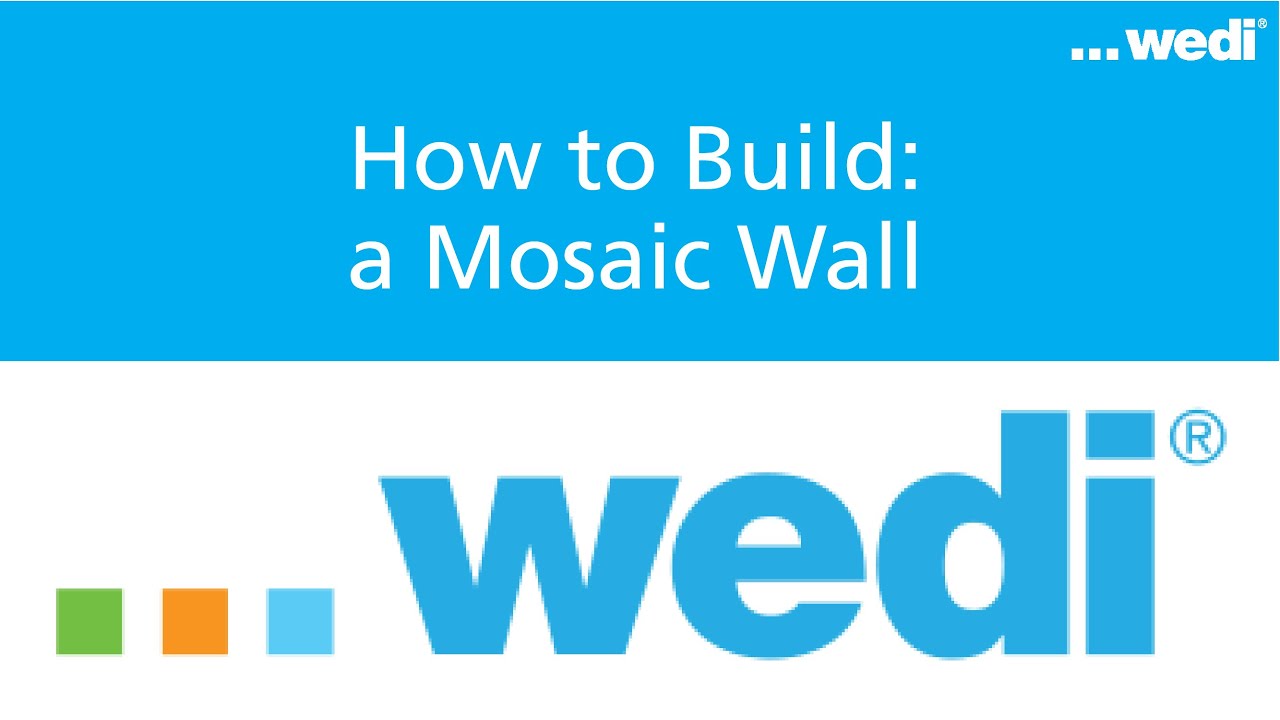 wedi how to build a mosaic wall YouTube