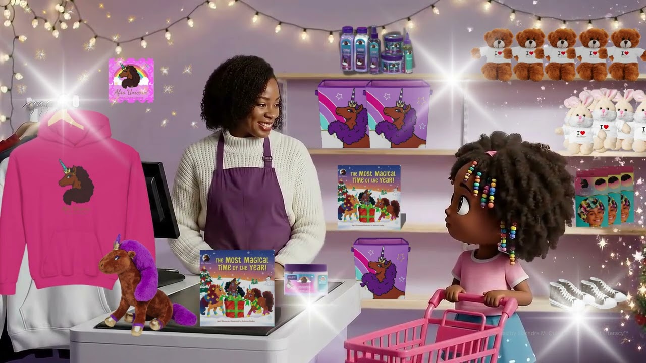 She Wants EVERYTHING Afro Unicorn! 🦄✨ | Holiday Pop-Up Shopping Magic