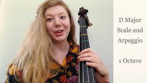 Contrabass | D Major Scale and Arpeggio - 1 Octave