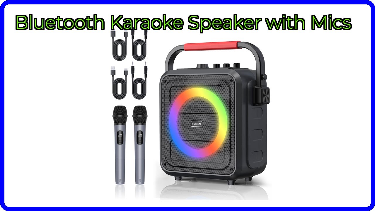 REVIEW (2025): Bluetooth Karaoke Speaker with Mics. ESSENTIAL details.