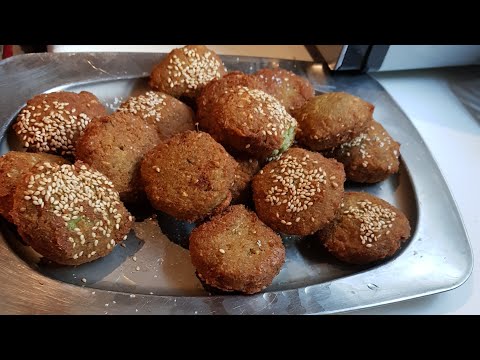 easiest falafel authentic delicious recipe(English video)