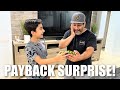 SON SURPRISES DAD with HOPES OF BRINGING TEARS TO HIS EYES | SON PAYS BACK DAD with HIS OWN SURPRISE