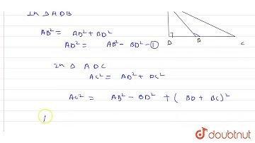 In figure, ABC is triangle in which `/_A B C gt  90o`and `A D_|_C B`produced. Prove that `A C^2=