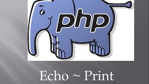 Epi-4 Difference Between Echo and Print | PHP in tamil