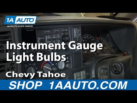 How To Replace Instrument Gauge Light Bulbs 96-99 Chevy Tahoe