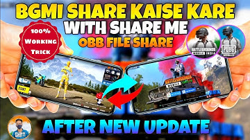 Share Bgmi From One Device To Another Device 📲 Share BGMI+OBB Folder Trick