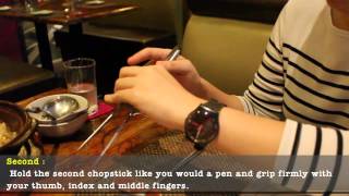Korea metal chopsticks directions -