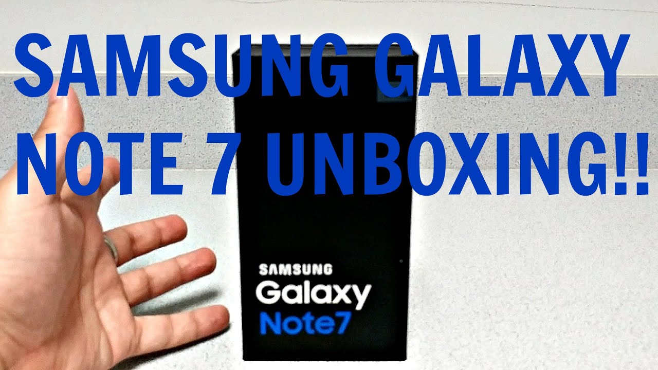Samsung Galaxy Note 7 Unboxing And Hardware Tour! (Blue Coral)