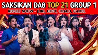 Download lagu SAKSIKAN DA8 TOP 21 GROUP 1 RESULT SHOW MALAM INI | JURI, HOST, COACH & KAKAK KELAS