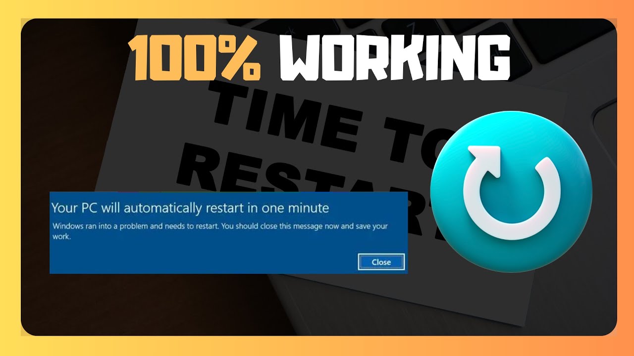 EASY FIX For This PC Automatically Restart In A Minute In Windows Or ...