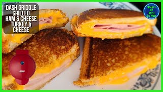 Dash Griddle Grilled Ham & Cheese & Turkey & Cheese Sandwiches | How to make