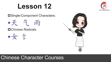 Chinese Character Courses | Lesson 12 | Single-component characters & Radicals