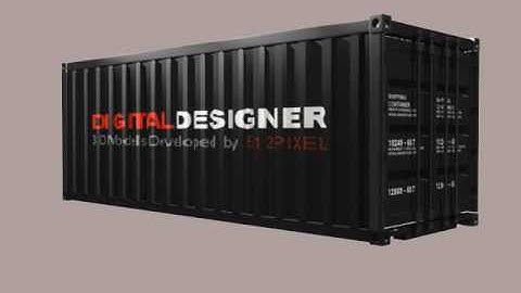 3D Models by 512 PIxel -shipping container