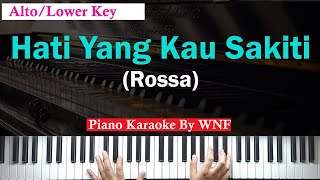 Rossa - Hati Yang Kau Sakiti Karaoke Lower Key/Alto