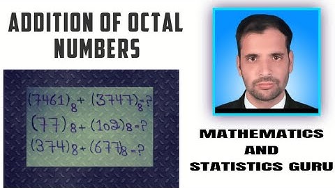 How to add octal numbers|addition of octal number system in urdu or hindi.