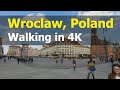 Walking in Wroclaw, Poland | 4K Video Tour