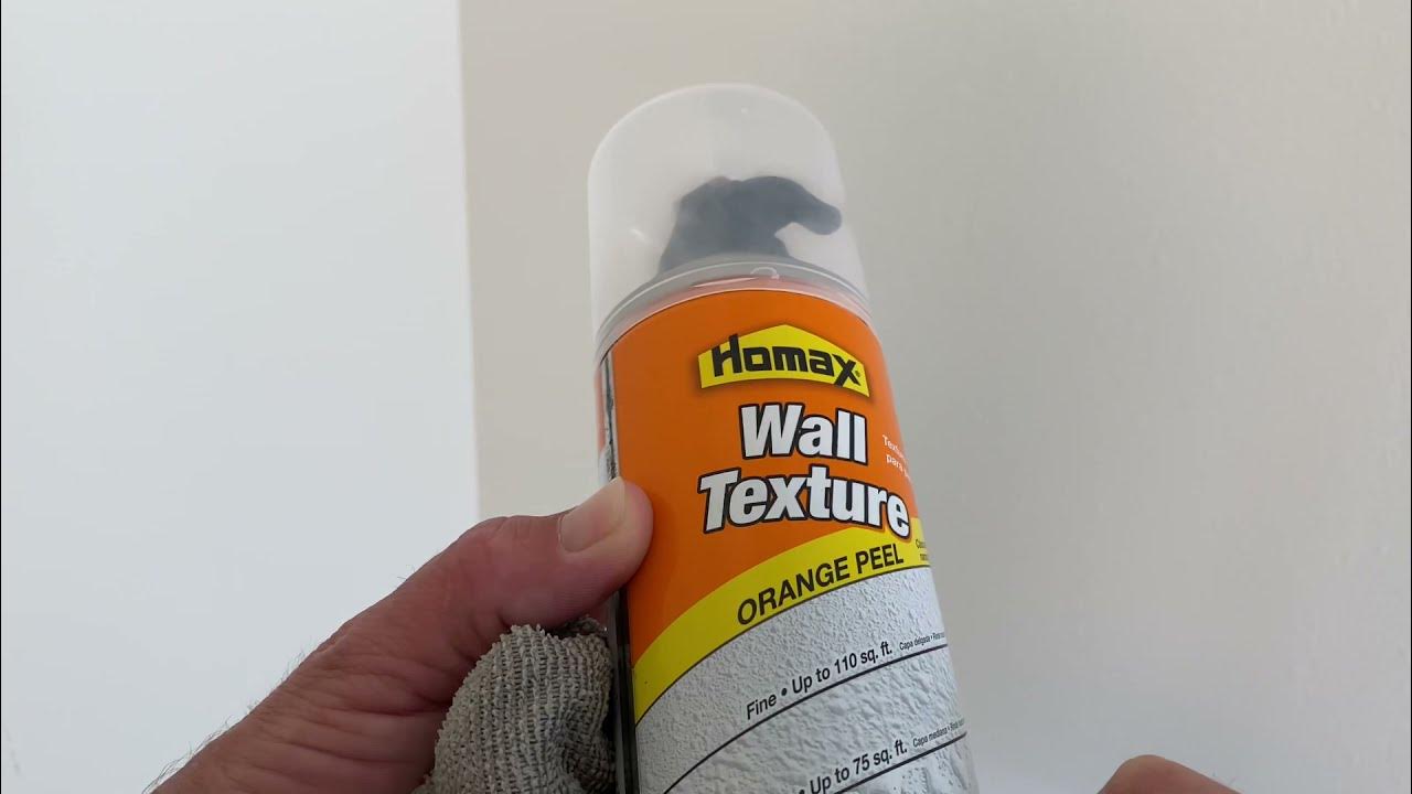 How to spray drywall texture from a can. 4K YouTube
