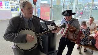 Ould Lammas Fair 2025 The Rock Ramblers At Mortons Fish And Chip Shop Ballycastle
