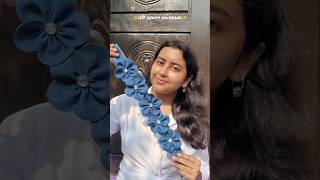 DIY Denim Hairband 🤍🕊️#shorts #hairstyle #youtubeshorts #trending #flowers #diy #viral #fyp #youtube