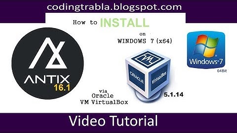 How to install AntiX 16.1 x64 via VirtualBox on Windows 7 byVS