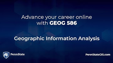 Geography 586 Geographic Information Analysis
