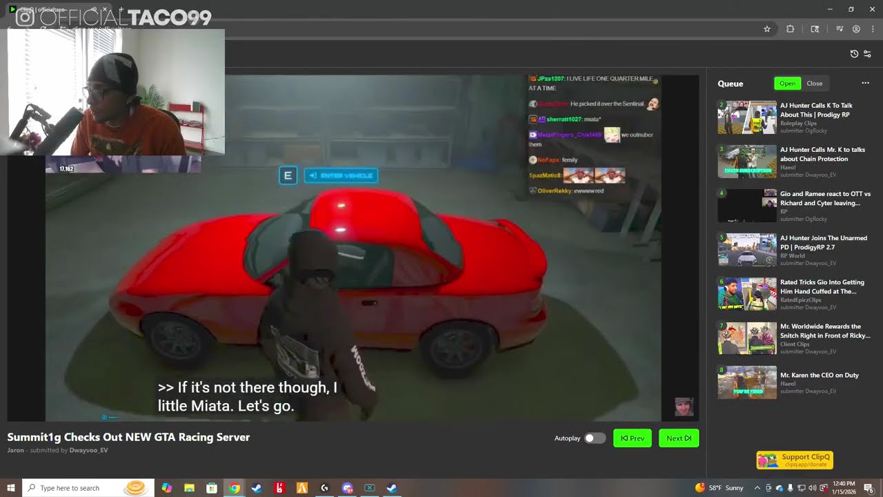 Taco reacts and plays mafia | Prodigy 2.6 | GTA | CG