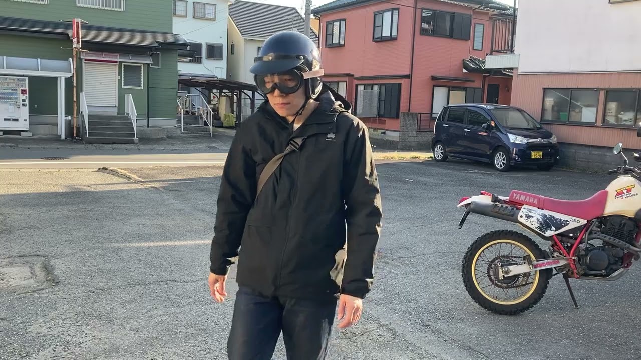 ヤマハXT250T エンジン始動〜走行