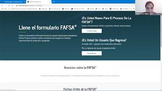 FAFSA Completion Workshop (Spanish version)