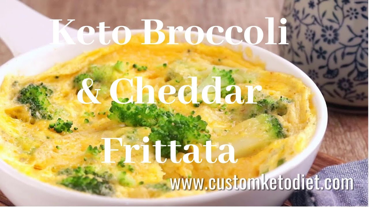Keto Broccoli And Cheddar Frittata Keto Diet Recipes Custom Keto