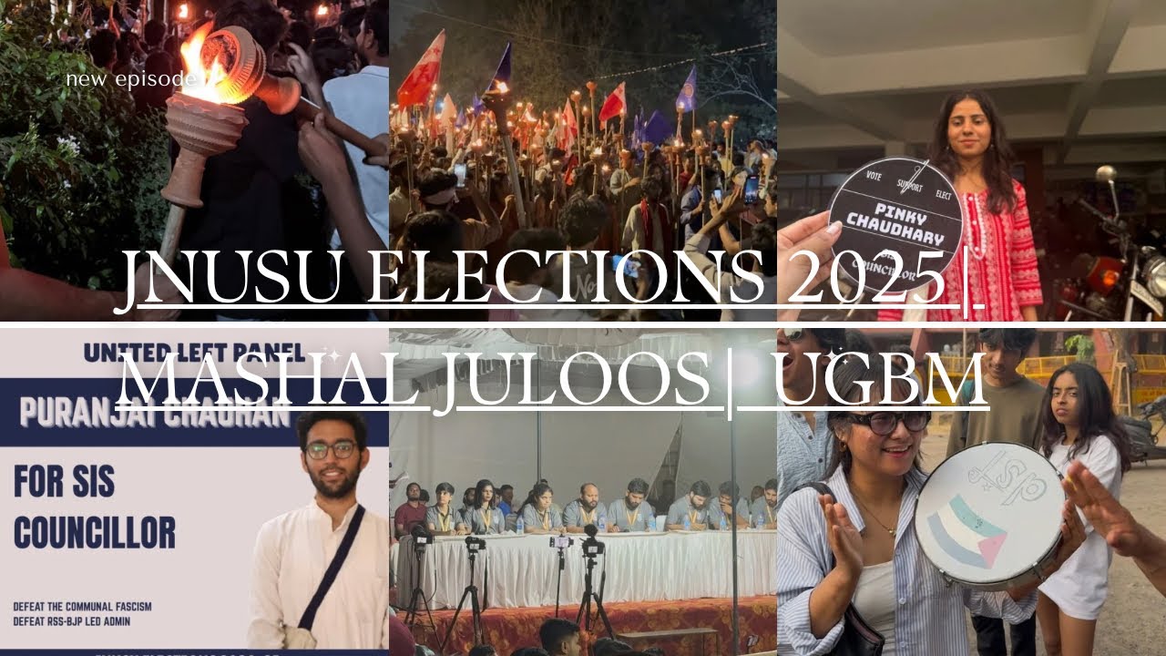 JNUSU ELECTIONS 2025| UGBM| MASHAL JULOOS