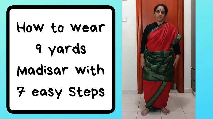 9 Yards Madisar Iyengar Style | 7 EASY steps