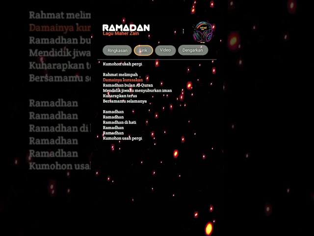 LIRIK LAGU DJ RAMADHAN VERSI FULL #ramadhan2024 #lagu #maherzain #versiindonesia class=