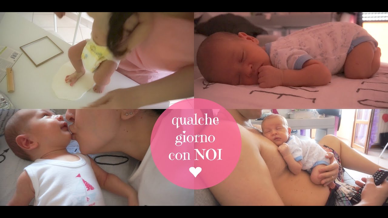 MATTIA compie 1 MESE ♡♡ Impronta piedino, coccoline e ... QUALCHE GIORNO CON NOI ❤